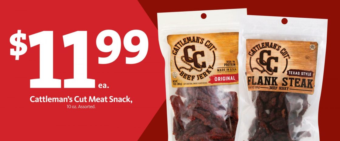 Express – Cattleman’s Cut Beef Jerky $11.99