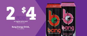 Express - Bang Energy Drinks 2/$4