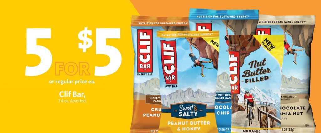 Express – CLIF Energy Bars 5/$5