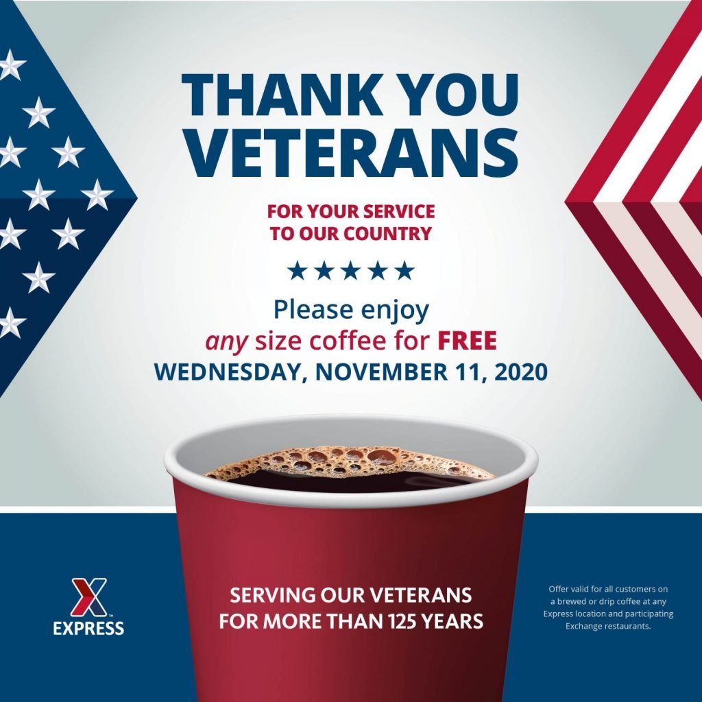 Express - Veterans Day FREE Coffee