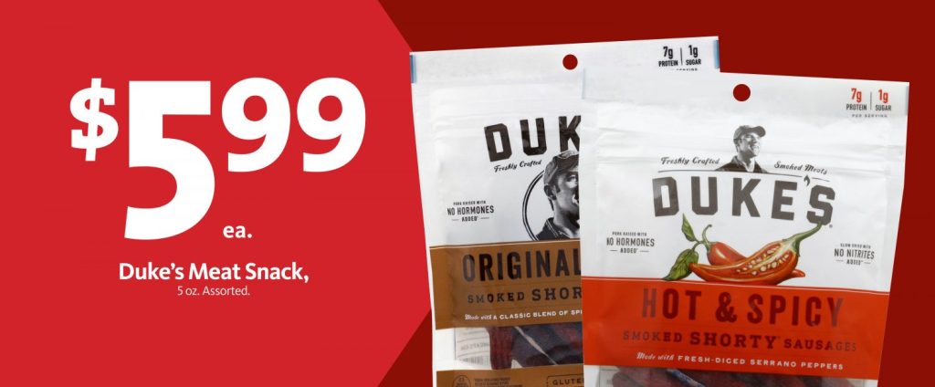 Express – Duke’s Meat Snacks $5.99
