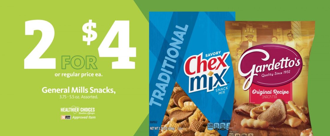 Express – Chex Mix & Gardetto’s 2/$4