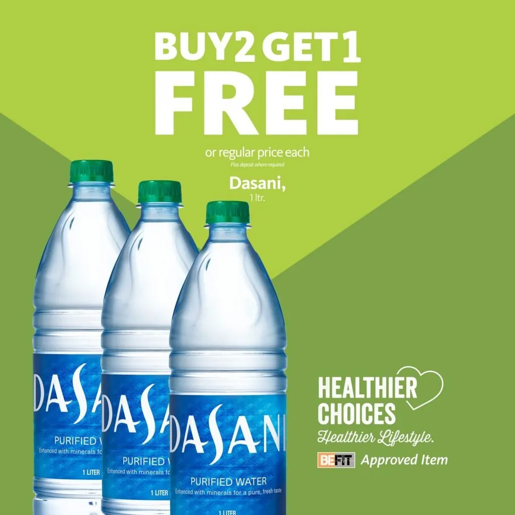 Express - Be Fit Dasani Water Buy 2 Get 1 Free