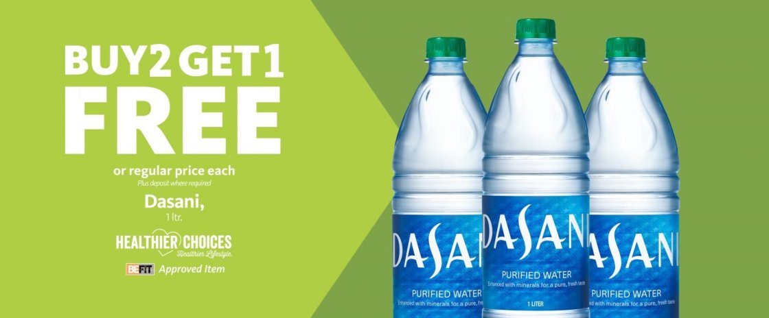 Express – Be Fit Dasani Water Buy 2 Get 1 Free
