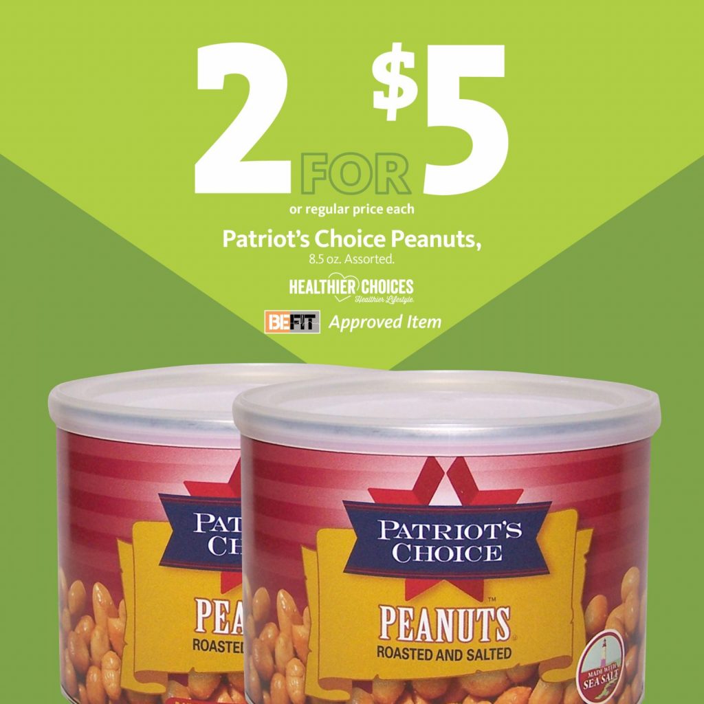 Express - Be Fit Patriot's Choice Peanuts 2/$5