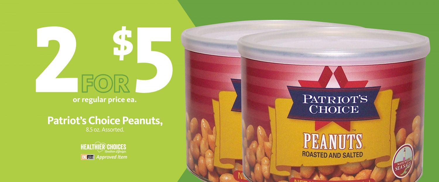 Express - Be Fit Patriot's Choice Peanuts 2/$5