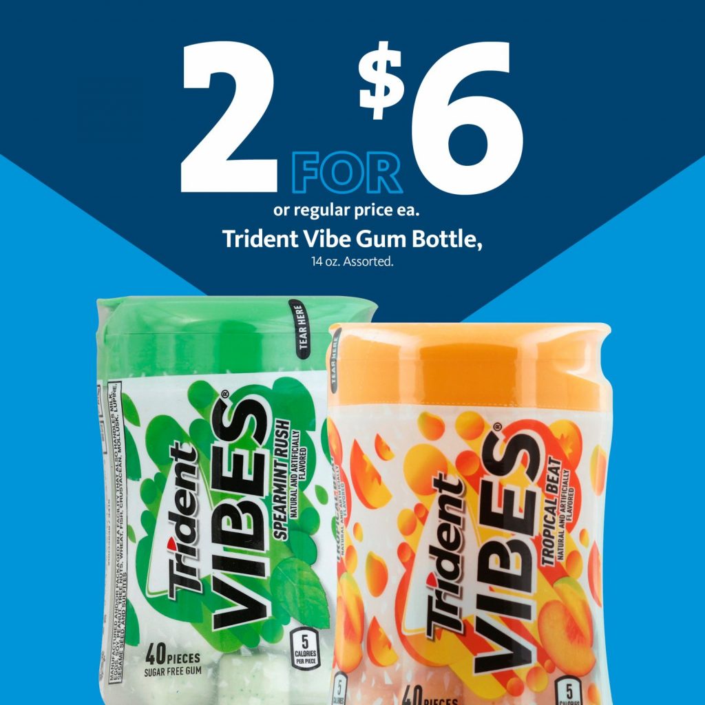 Express - Trident Vibes Gum 2/$6