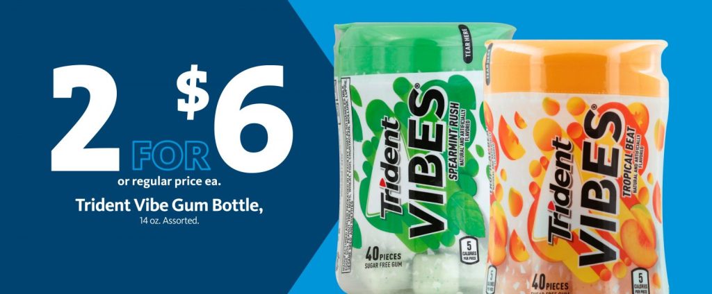Express – Trident Vibes Gum 2/$6