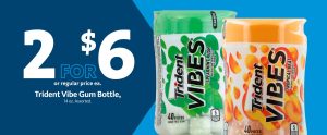 Express - Trident Vibes Gum 2/$6