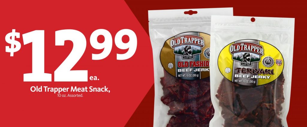 Express – Old Trapper Beef Jerky $12.99