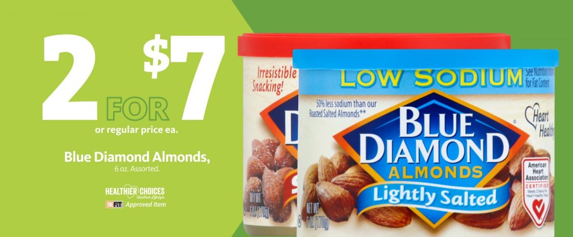 Express – Be Fit Blue Diamond Almonds 2/$7