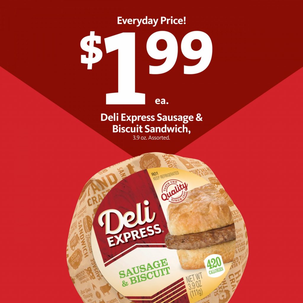 Express - Deli Express Sausage Biscuit $1.99