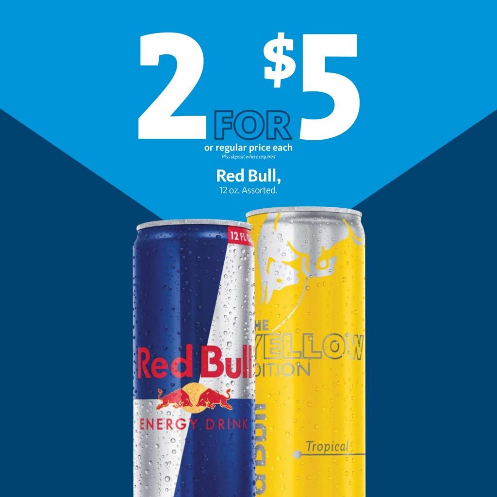 Express - Red Bull Energy Drink 2/$5