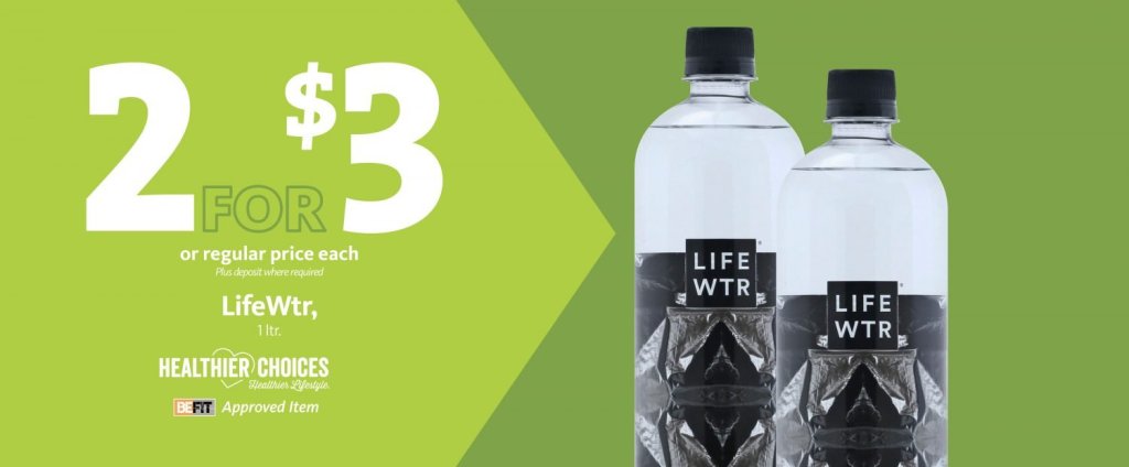 Express – Be Fit LIFEWTR 2/$3