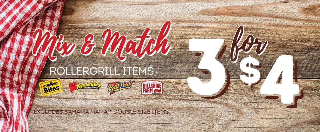 Express – Roller Grill 3/$4