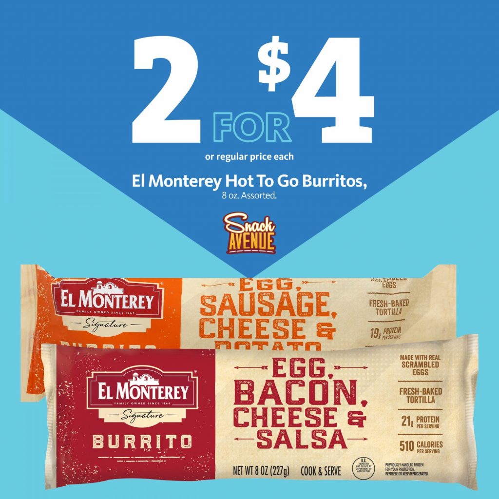 Express - El Monterey Burritos 2/$4