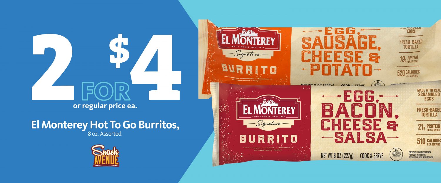 Express - El Monterey Burritos 2/$4