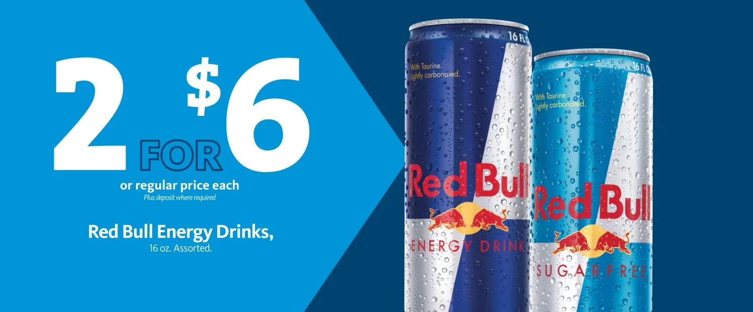 Express - Red Bull Energy Drink 2/$6