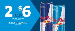 Express - Red Bull Energy Drink 2/$6