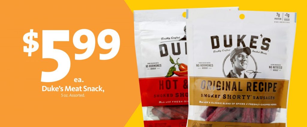 Express – Duke’s Meat Snacks $5.99