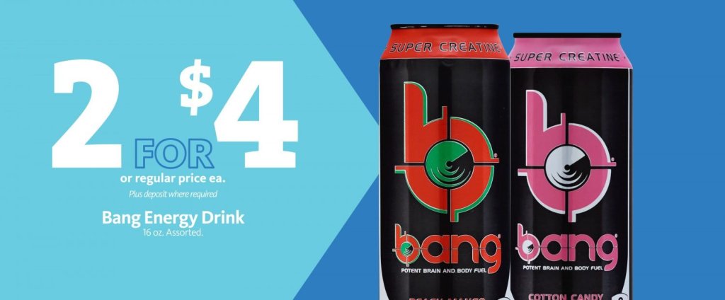 Express – Bang Energy Drinks 2/$4