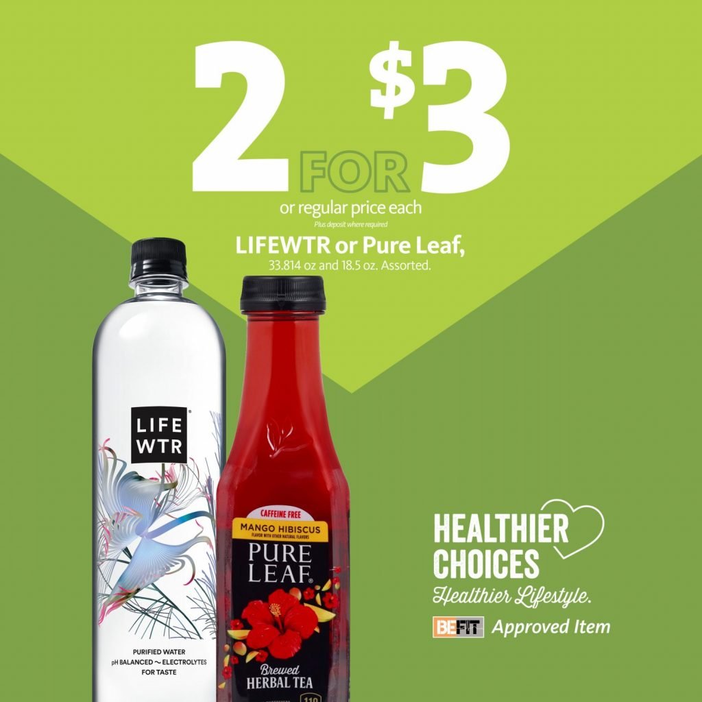 Express - Lifewtr and Pure Tea 2/$3