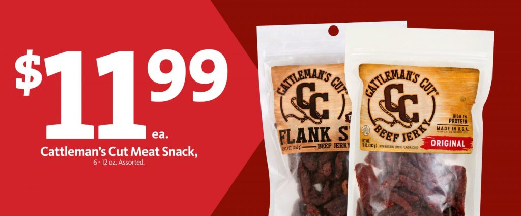 Express – Cattleman’s Cut Beef Jerky $11.99