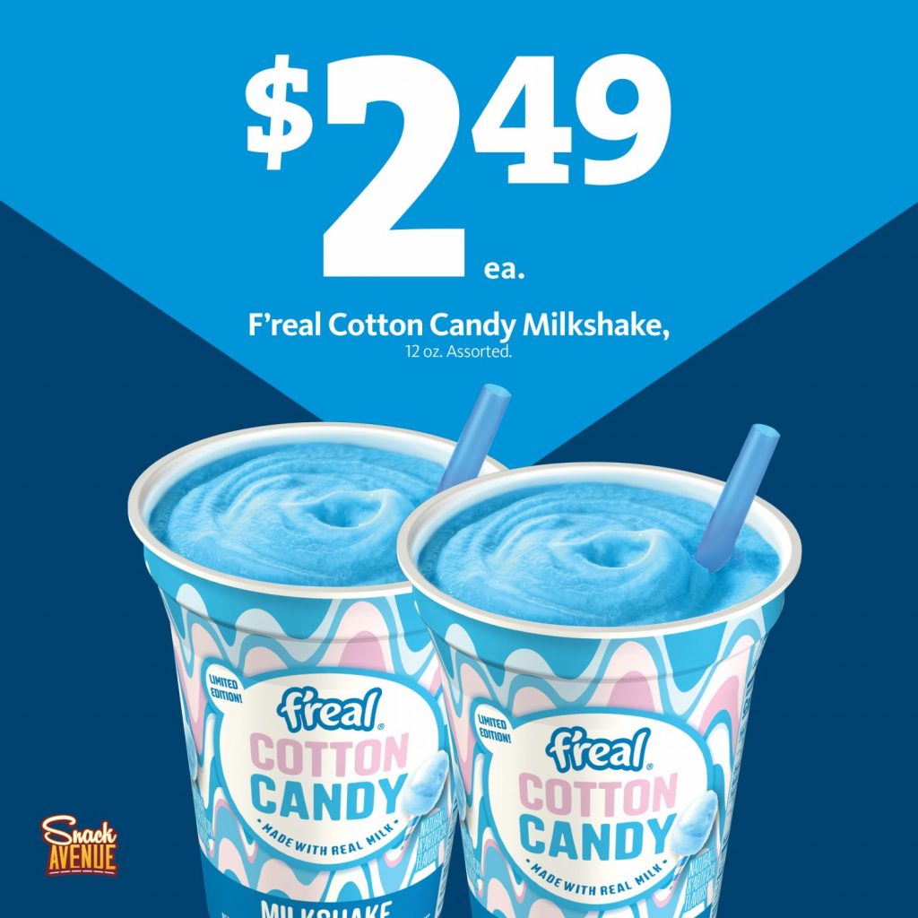 Express - F'real Cotton Candy Milkshake $2.49