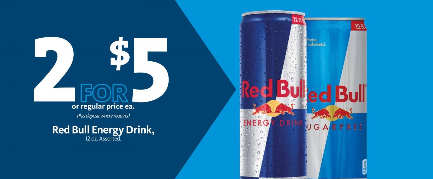 Express - Red Bull Energy Drink 2/$5