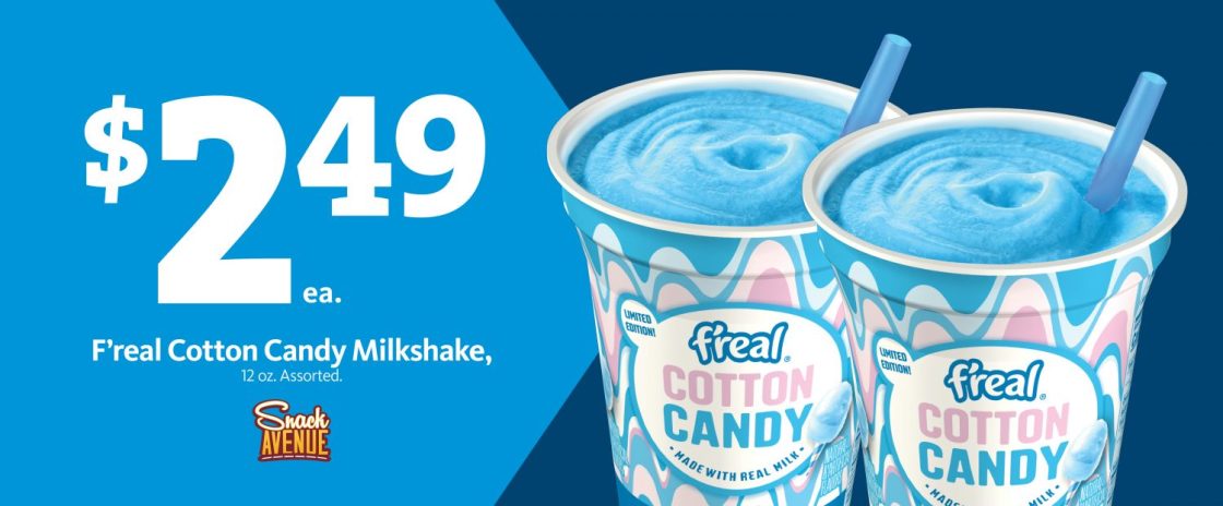 Express – F’real Cotton Candy Milkshake $2.49