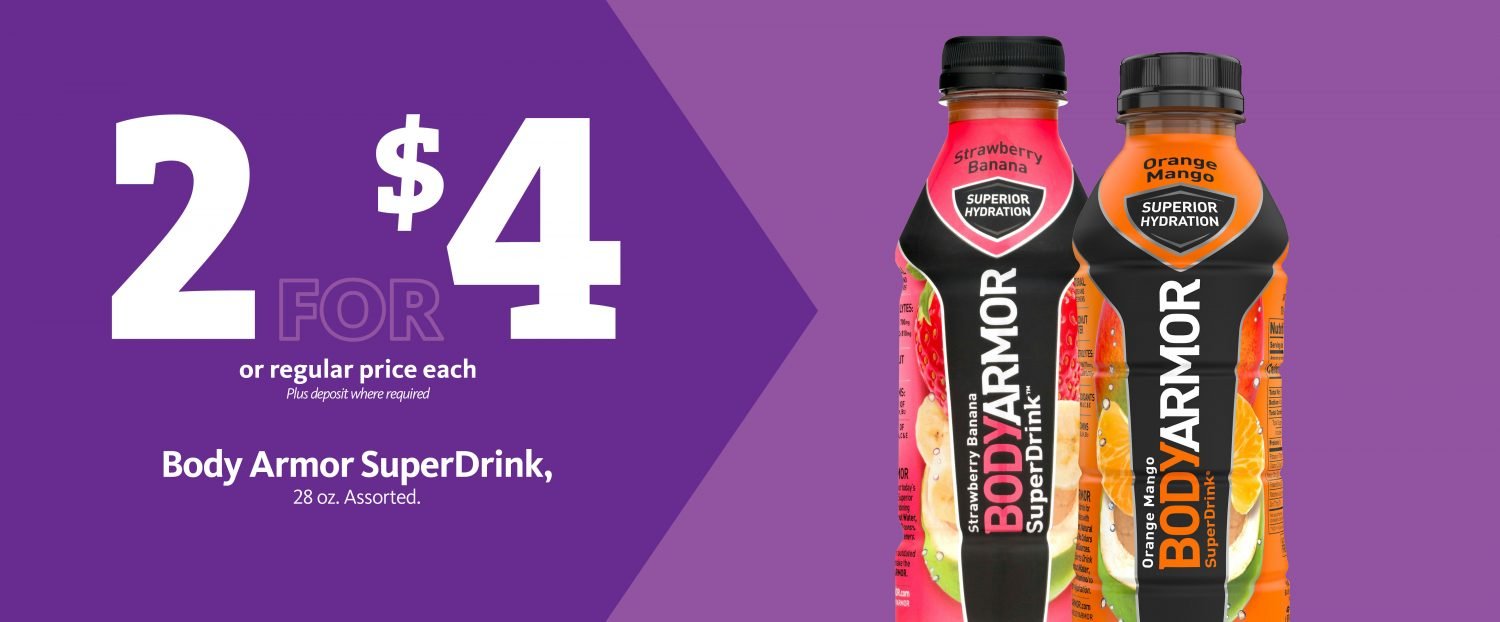 Express - BODYARMOR Super Drink 2/$4