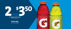 Express - Gatorade 2/$3.50