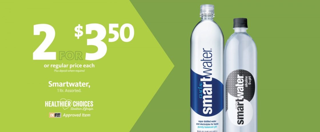 Express – Smartwater 2/$3.50