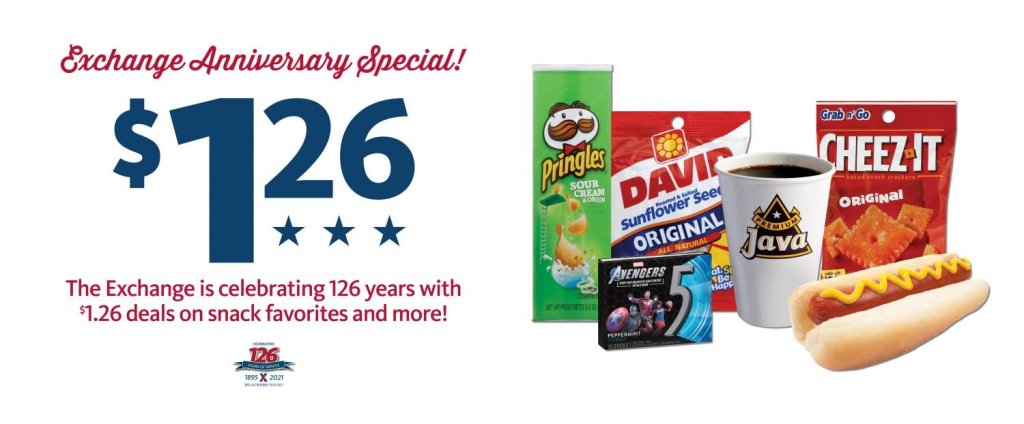 Express – $1.26 Anniversary Specials