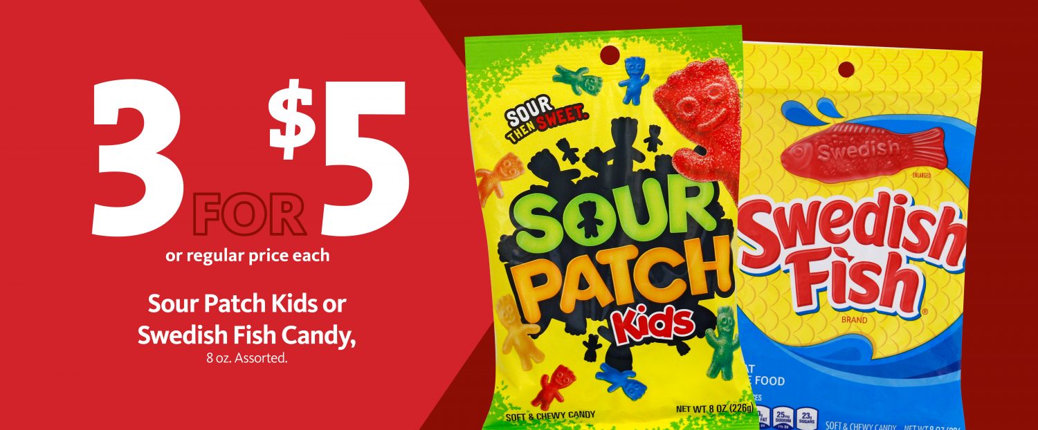 Express - Sour Patch & Swedish Fish 3/$5