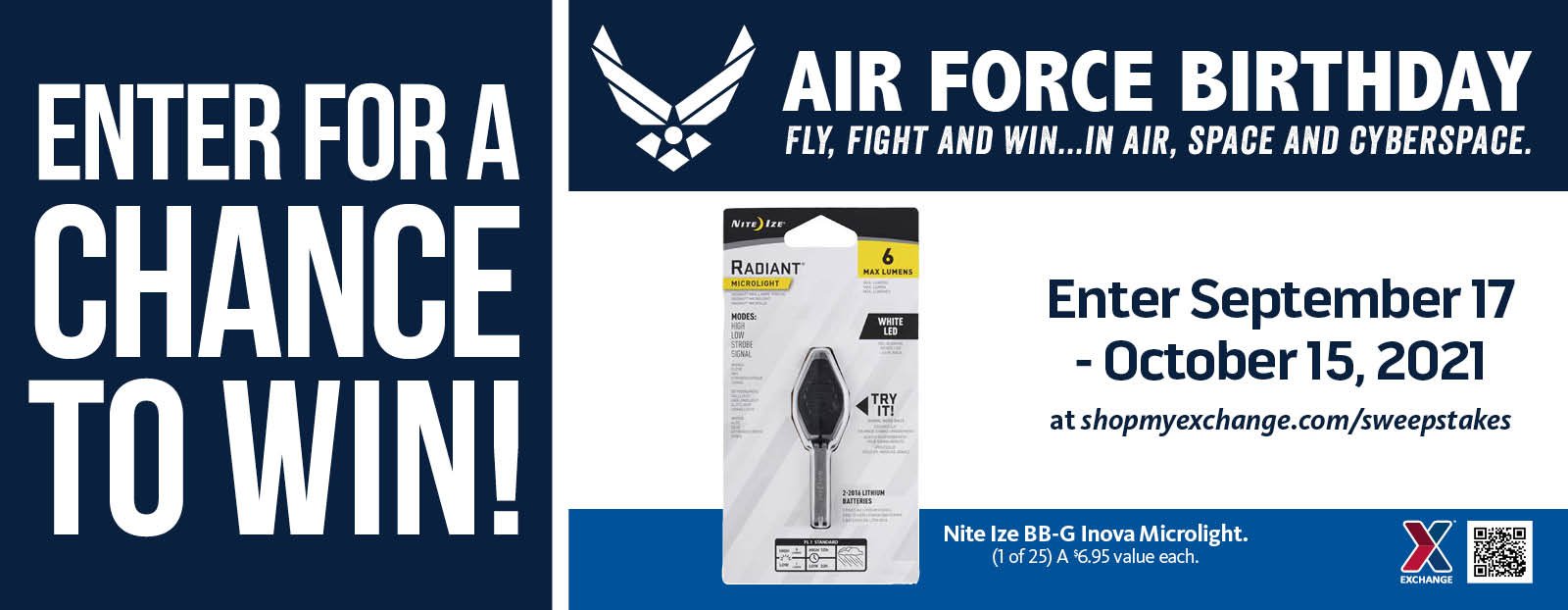 Air Force Birthday Microlight Sweepstakes