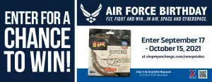 Air Force Birthday Ripcord Sweepstakes