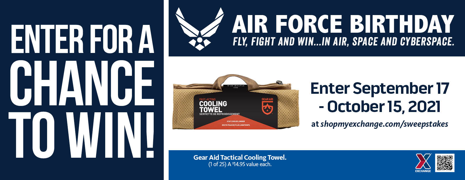 Air Force Birthday Cooling Towel Sweepstakes