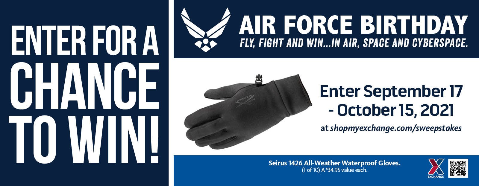 Air Force Birthday All Weather Gloves