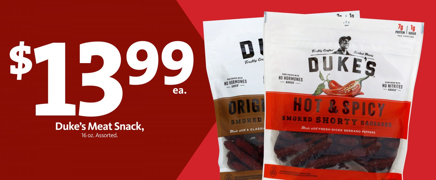 Express - Duke's Meat Snacks $13.99