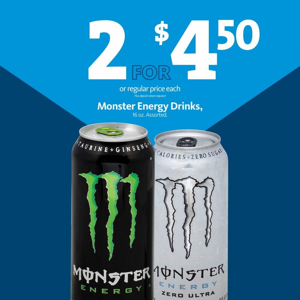 Express - Monster Energy Drinks 2/$4.50