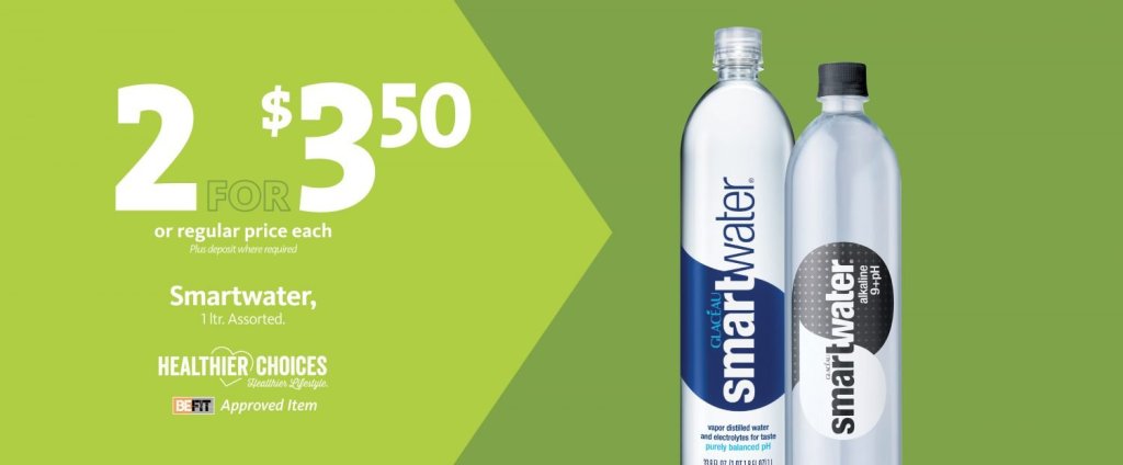 Express – smartwater 2/$3.50