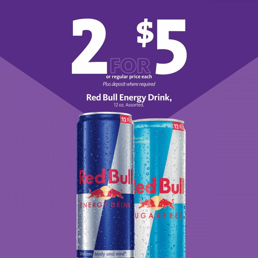 Express - Red Bull Energy Drink 2/$5