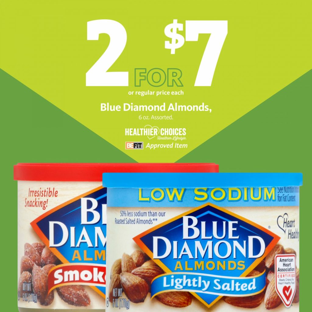 Express - Blue Diamond Almonds 2/$7