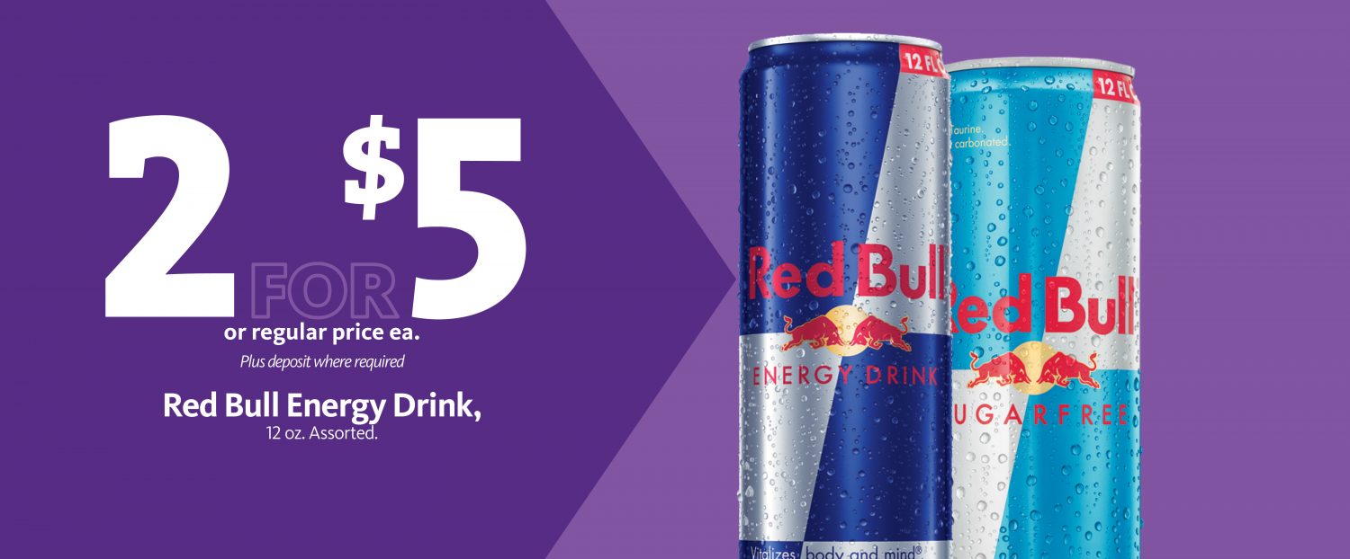 Express - Red Bull Energy Drink 2/$5