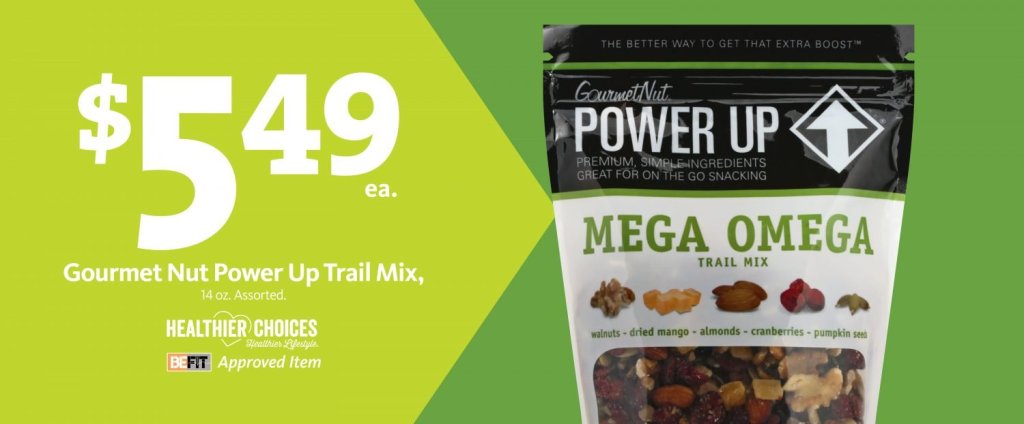 Express – Gourmet Nut Power Up Trail Mix $5.49