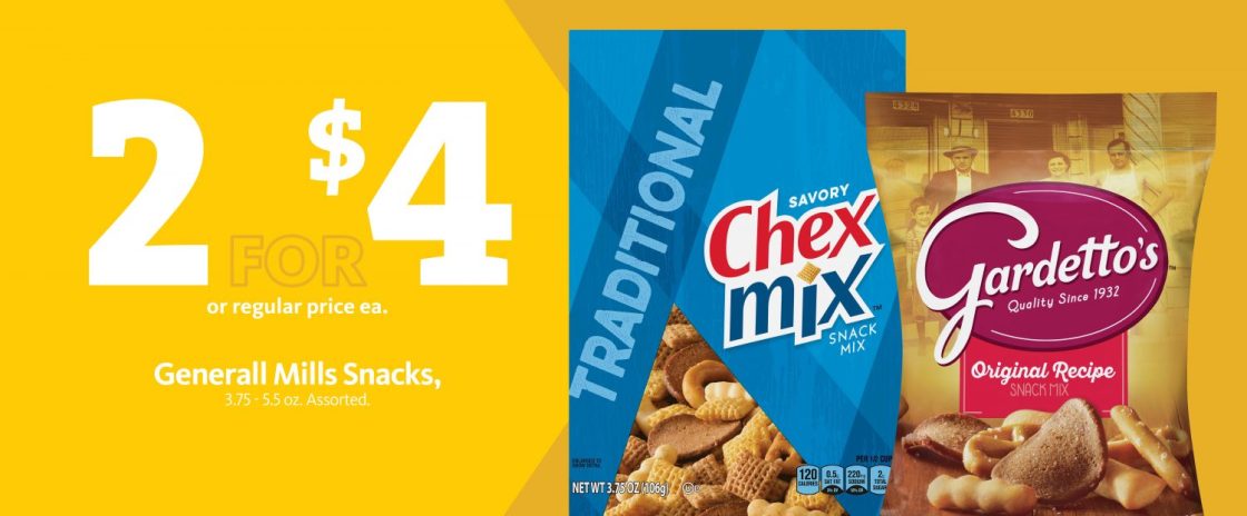 Express – Chex Mix & Gardetto’s 2/$4