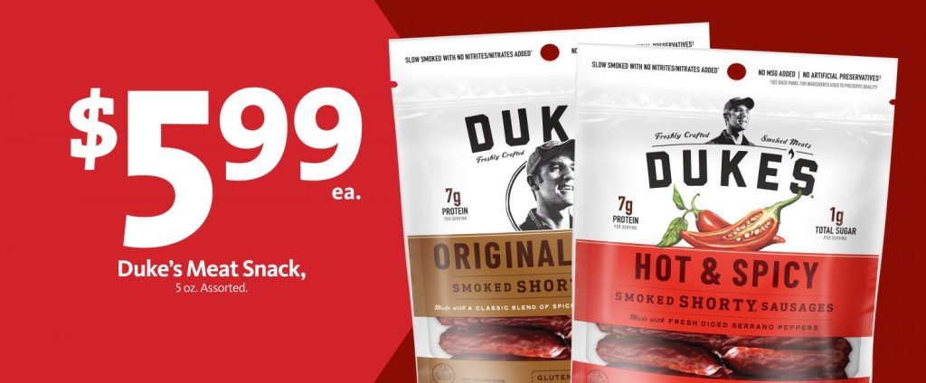 Express – Duke’s Meat Snacks $5.99