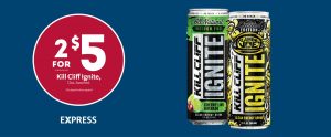 Express - Kill Cliff Ignite Energy Drink 2/$5