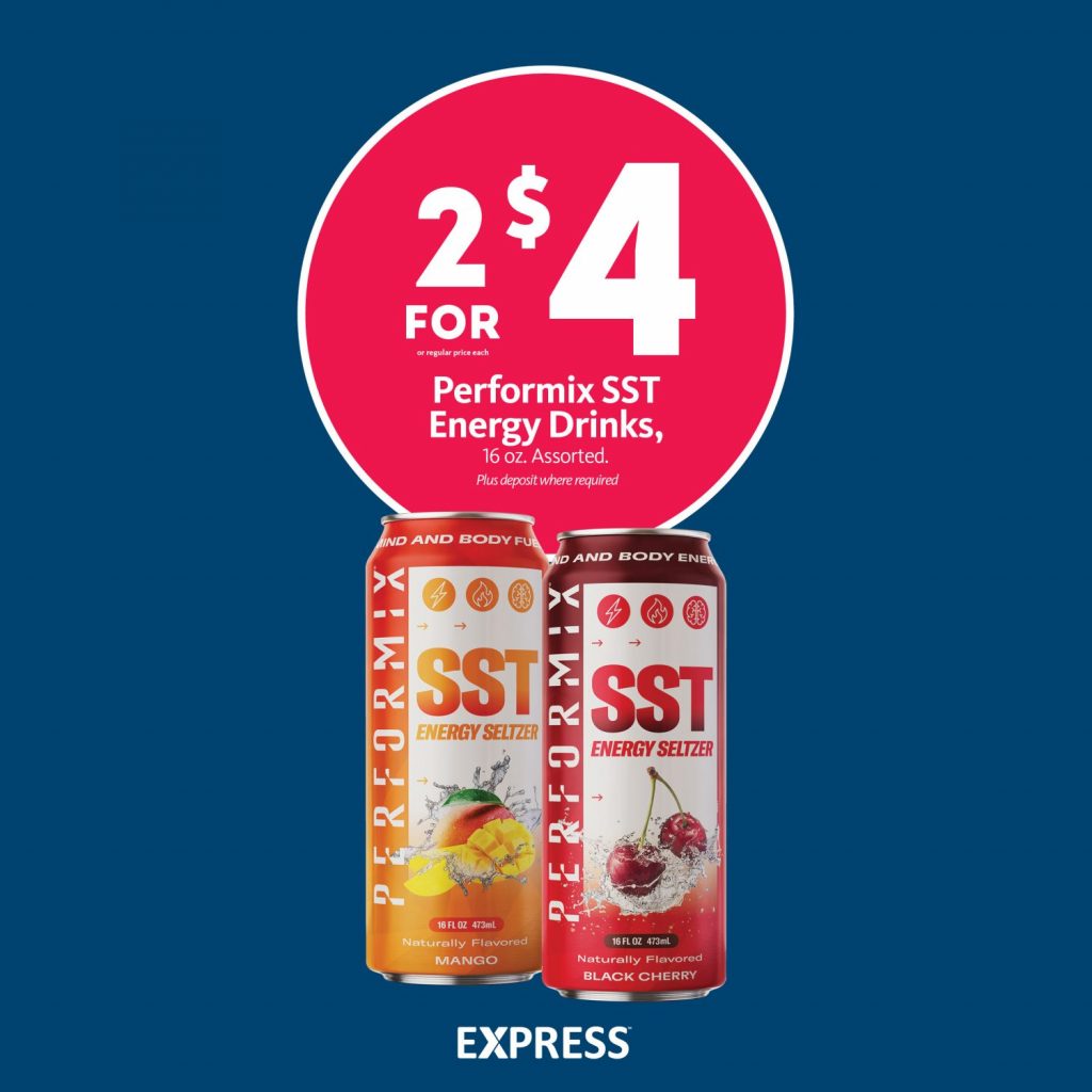 Express - Performix SST Energy Seltzer 2/$4